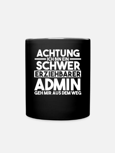 Administrator Informatiker Programmierer Admin - Tasse einfarbig - Schwarz