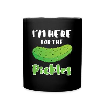In Here For The Pickles - Full Colour Mug - black - Front