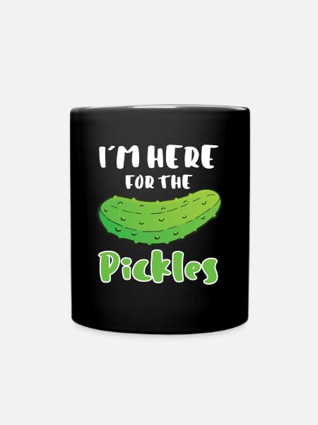 Dans Ici pour les cornichons - Mug uni - noir
