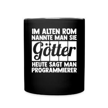 Programmieren Entwickler Coder Programmierer - Tasse einfarbig - Schwarz - Vorne