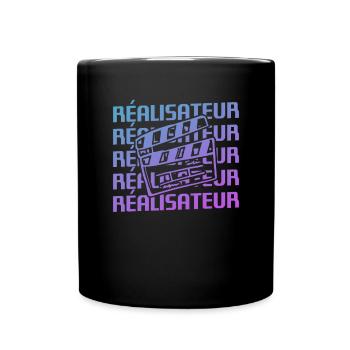 Retro Réalisateur Réalisation Cinéaste - Mug uni - noir - Devant