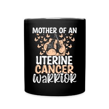 Sensibilisation au cancer de l’utérus Maman Fête des mères Maman - Mug uni - noir - Devant