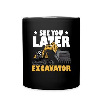 A plus tard Pelle - Mug uni - noir - Devant