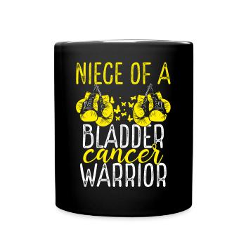 Nièce Sensibilisation au cancer de la vessie Tante Oncle - Mug uni - noir - Devant