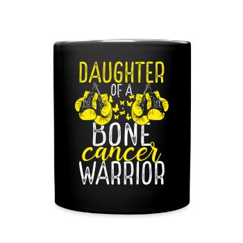 Ruban du Mois de la sensibilisation au cancer des os des filles - Mug uni - noir - Devant