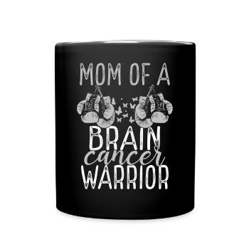Mom Brain Tumor Awareness Mothers Day Mama - Full Colour Mug - black - Front