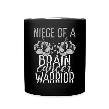 Niece Brain Tumor Awareness Aunt Uncle - Full Colour Mug - black - Front