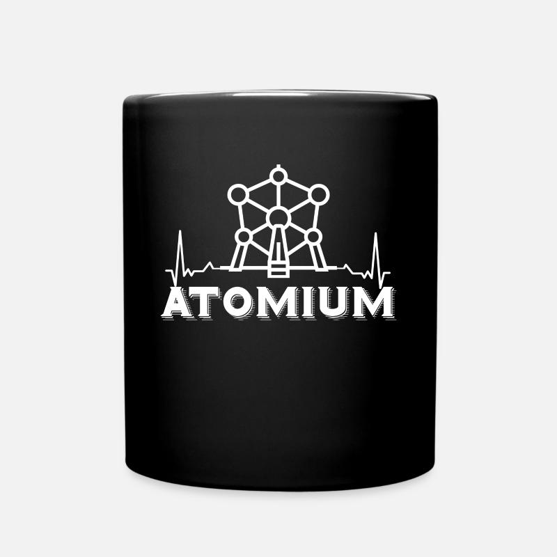 Atomium Heartbeat Atomic nucleus Brüssel Wissensch - Tasse einfarbig - Schwarz