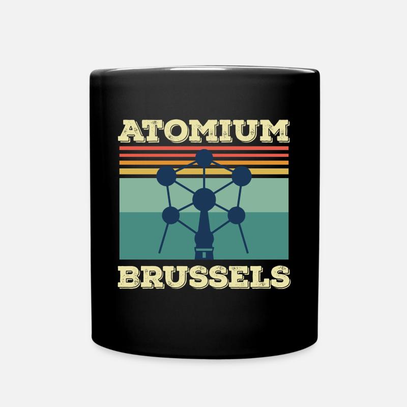 Bruxelles Atomium Heartbeat Atomic nucleus Science - Mug uni - noir