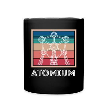Atom Atomium Atomic nucleus Physicists Science Physics - Full Colour Mug - black - Front