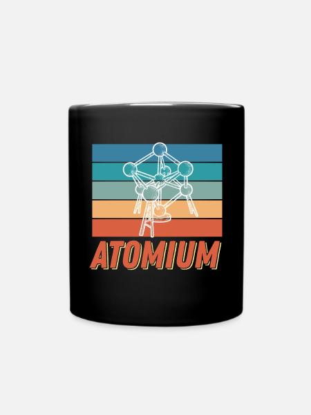 Atomium Wissenschaft Atomkern Physik Atom Physiker - Tasse einfarbig - Schwarz