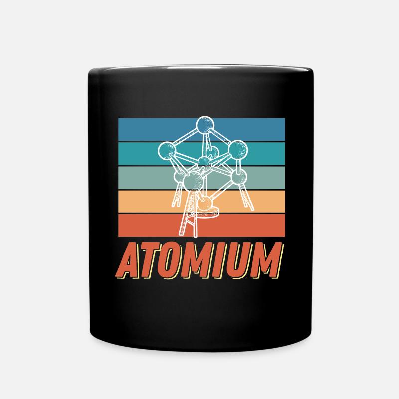 Atomium Wissenschaft Atomkern Physik Atom Physiker - Tasse einfarbig - Schwarz