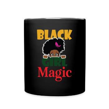 Black Magic Girl Mois de l’histoire des Noirs fière - Mug uni - noir - Devant