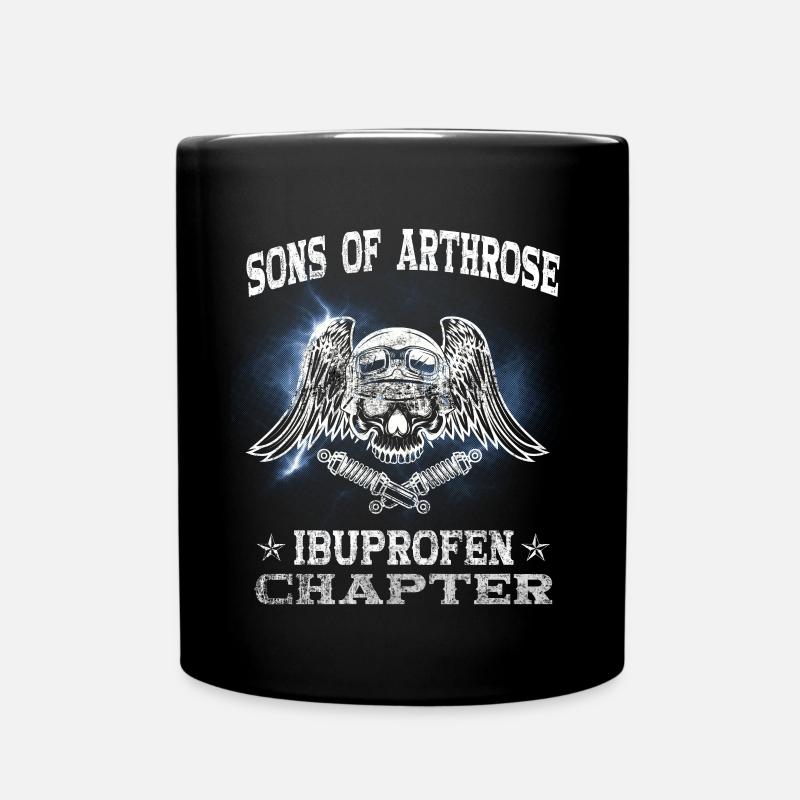 Sons of Arthrose Motorrad Biker - Tasse einfarbig - Schwarz