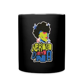 Mois de l’histoire des Noirs de l’ADN en Afrique Mélanine Shva - Mug uni - noir - Devant