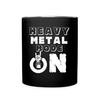 Heavy Metal Mode On Rocking Music Concert Hard Roc - Full Colour Mug - black - Front