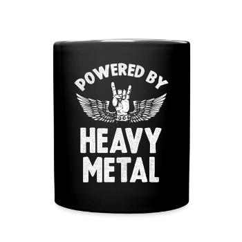 Heavy Metal Power Metal Fan Rocking Hard Rock Musi - Full Colour Mug - black - Front