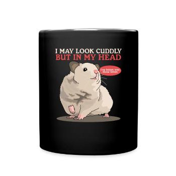 Hamster Golden Hamster Dwarf Hamster Gift - Full Colour Mug - black - Front