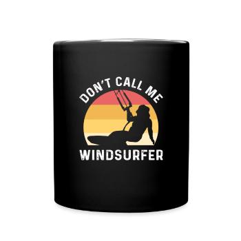 Ne m’appelez pas un véliplanchiste! Kitesurf - Mug uni - noir - Devant