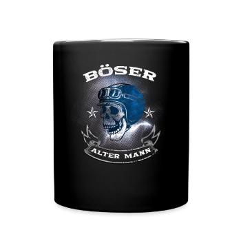 Böser alter Mann - Tasse einfarbig - Schwarz - Vorne