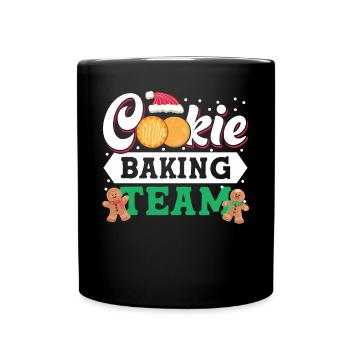 Cookie Christmas Baking Team Tester For Baker - Tasse einfarbig - Schwarz - Vorne