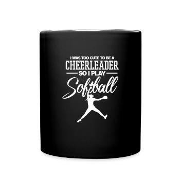 Joueur de softball Baseball Sport Pitcher Cadeau - Mug uni - noir - Devant