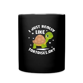 Turtle Turtle Sea Sea Creatures Gift - Full Colour Mug - black - Front