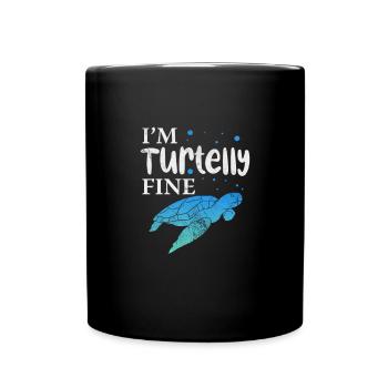 Turtle - Full Colour Mug - black - Front