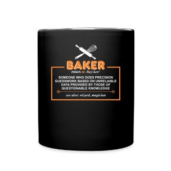 Funny Baker Definition For Baker - Tasse einfarbig - Schwarz - Vorne