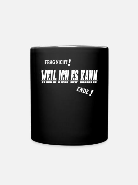 Lustiger Spruch Nerd für Schüler - Tasse einfarbig - Schwarz