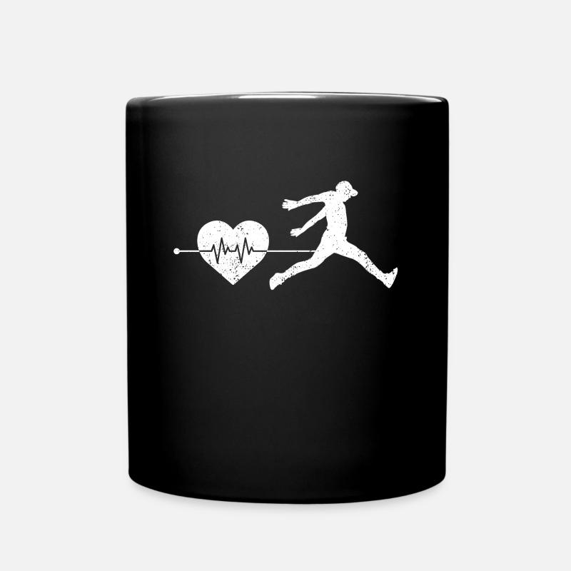 Parkour Herzschlag - Tasse einfarbig - Schwarz
