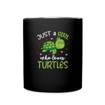 Turtle - Full Colour Mug - black - Front