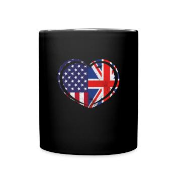 United Kingdom USA - Tasse einfarbig - Schwarz - Vorne