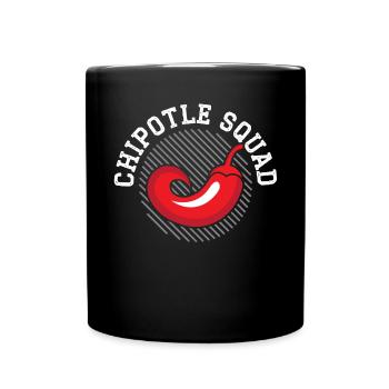 Chipotle Squad Chili Flavor Spicy Food Lover - Full Colour Mug - black - Front