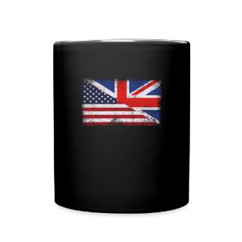 United Kingdom USA - Tasse einfarbig - Schwarz - Vorne