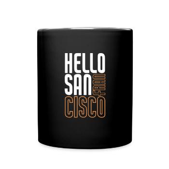 San Francisco - Tasse einfarbig - Schwarz - Vorne
