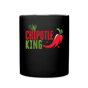 Chipotle King Chili Flavor Spicy Food Lover - Full Colour Mug - black - Front