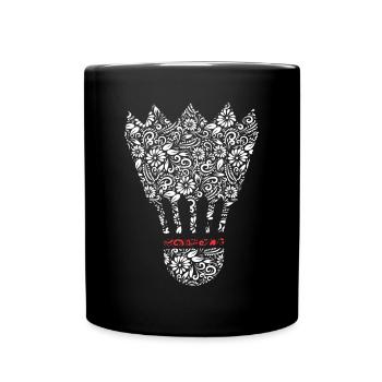 Badminton Shuttlecock For Badminton Enthusiast - Tasse einfarbig - Schwarz - Vorne