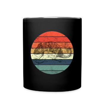 Chameleon - Retro Vintage Sunset - Full Colour Mug - black - Front