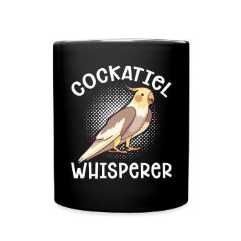 Cockatiel Cockatiel Cockatoo Perroquet Oiseau Cadeau - Mug uni - noir - Devant