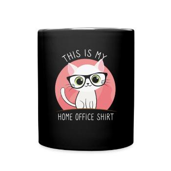 This is my home office cat - Full Colour Mug - black - Front