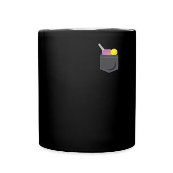 Pickleball Pocket - Tasse einfarbig - Schwarz - Vorne