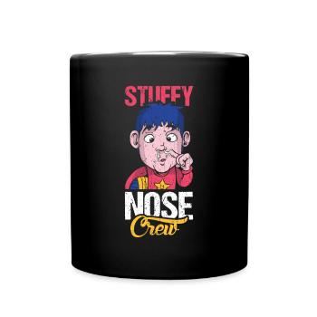 Stuffy Nose Club Shirt Geschenk - Tasse einfarbig - Schwarz - Vorne