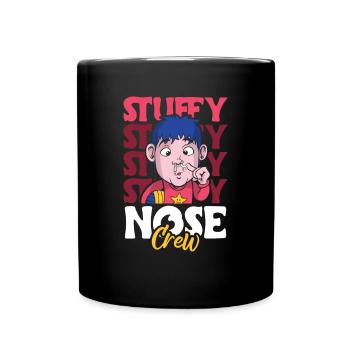Stuffy Nose Crew Shirt Geschenk - Tasse einfarbig - Schwarz - Vorne