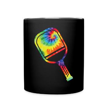 Pickleball Paddle Tie Dye Retro - Mug uni - noir - Devant