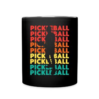 Pickleball Retro Vintage - Mug uni - noir - Devant