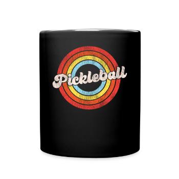 Pickleball Retro Vintage - Mug uni - noir - Devant