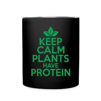 Veggie Lover Vegan Gift - Full Colour Mug - black - Front
