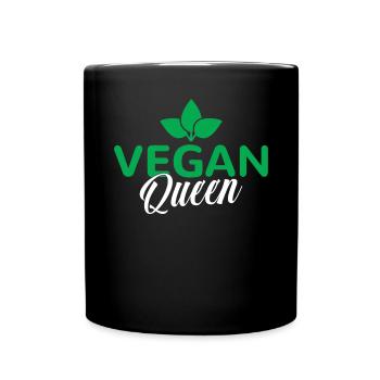 Veggie Lover Vegan Gift - Full Colour Mug - black - Front