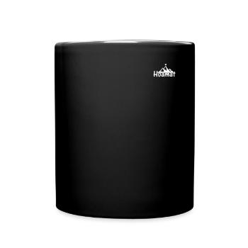 Berg Wandern Outdoor Wandern Berg Herz Hoamat - Tasse einfarbig - Schwarz - Vorne